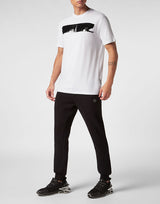 T-shirt Round Neck SS Black Brush