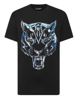 T-Shirt Round Neck SS Blue Chrome Tiger