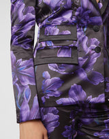 Purple Duchesse Blazer Flowers