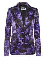 Purple Duchesse Blazer Flowers