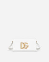 White Calfskin 3.5 Clutch with Strap