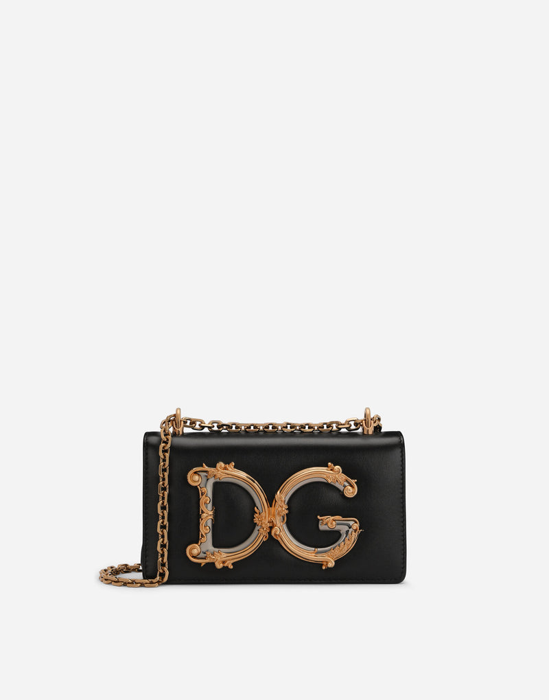 Black Calfskin Phone Bag