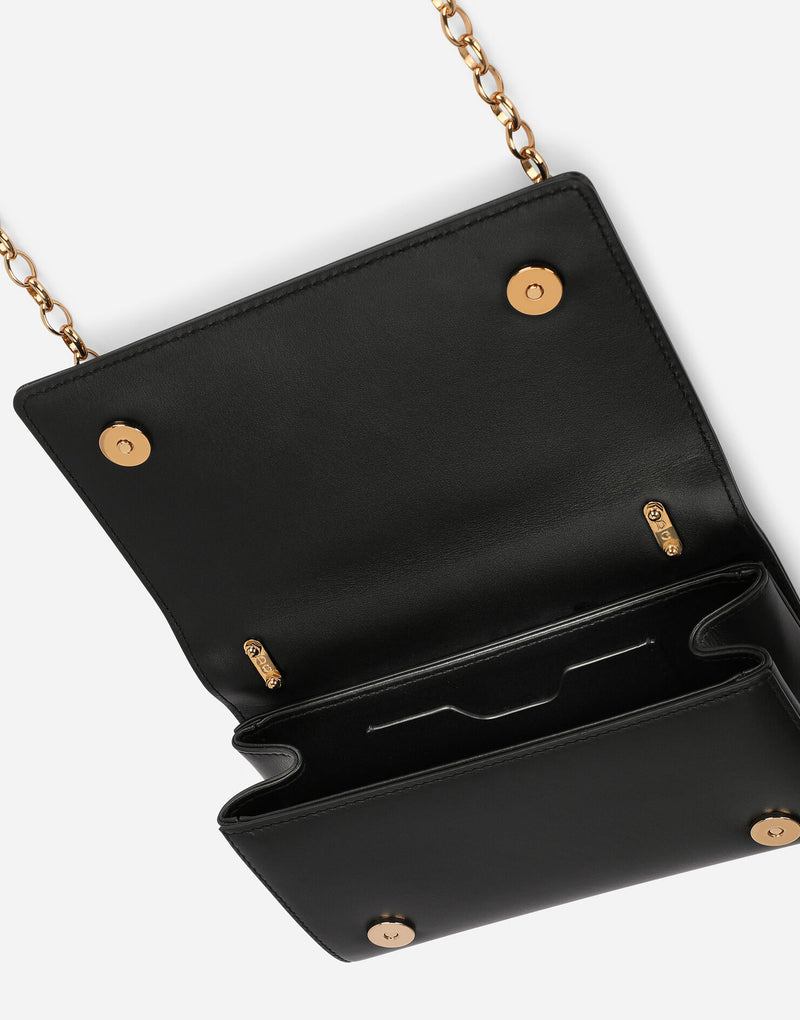 Black Calfskin Phone Bag