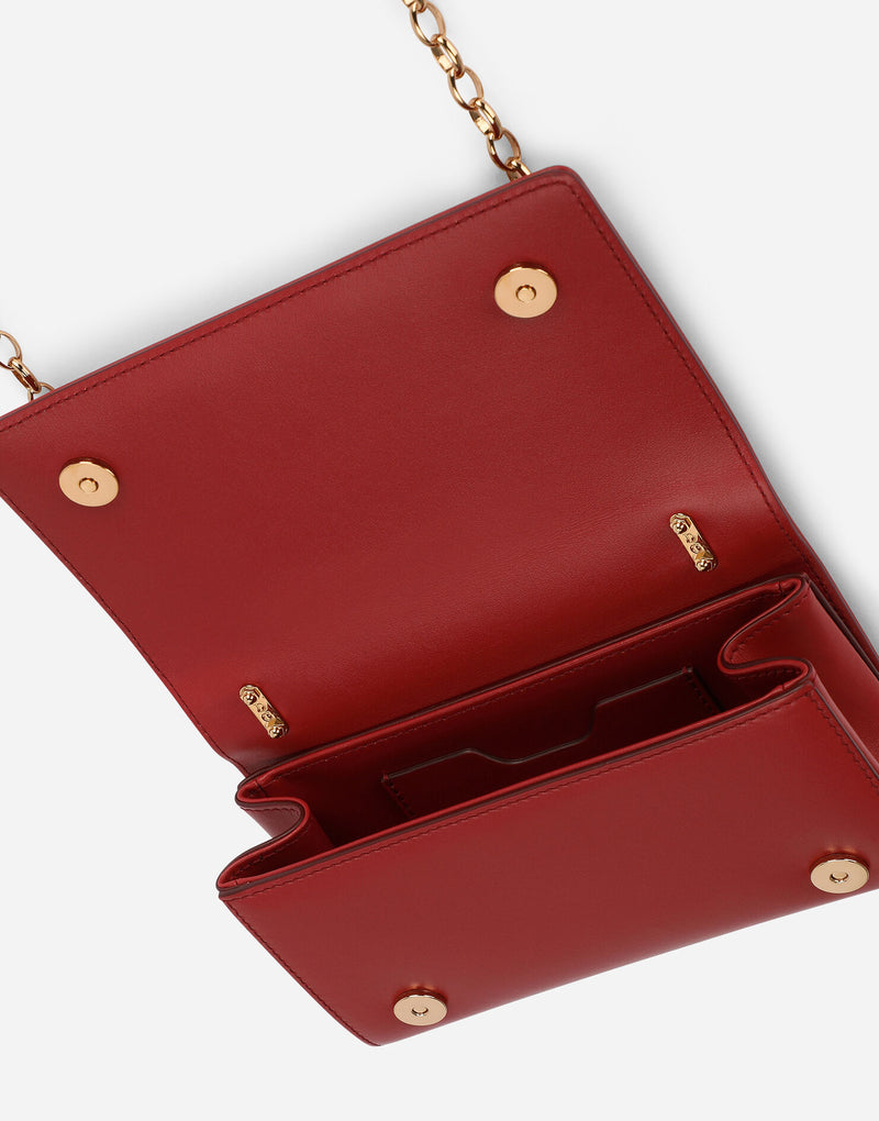 Red Calfskin Phone Bag