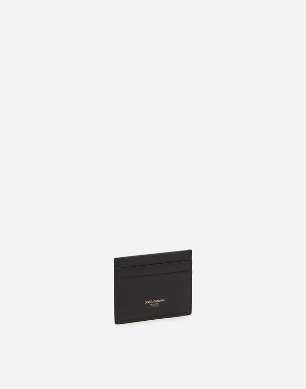 DG Gold Embossed Card Holder Black