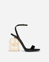 Leather Sandals with DG Gold Heel