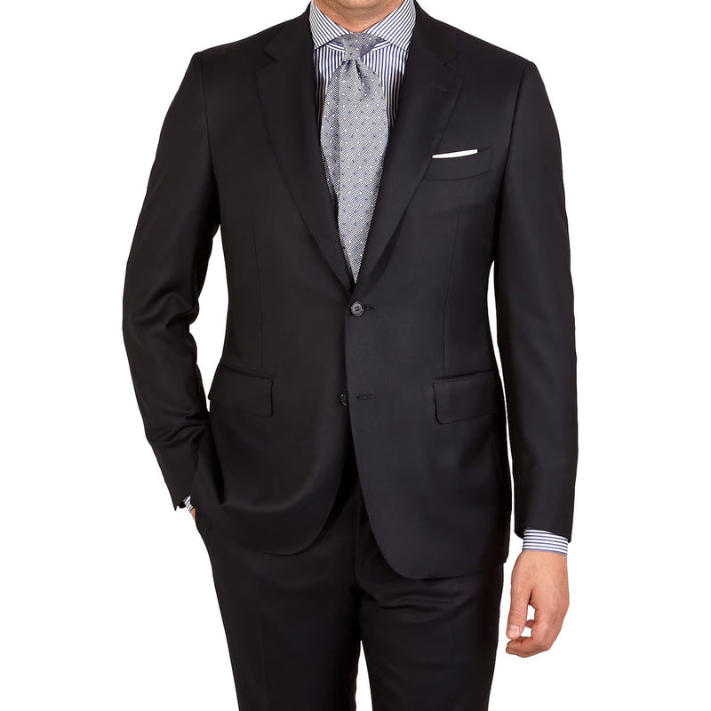 Dark Navy Blue Notch Lapel Suit