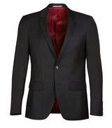 VERI Black Notch Lapel 2 Button Suit