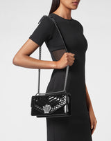 Black Medium Shoulder Bag Hexagon