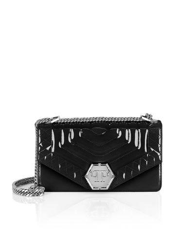 Black Medium Shoulder Bag Hexagon