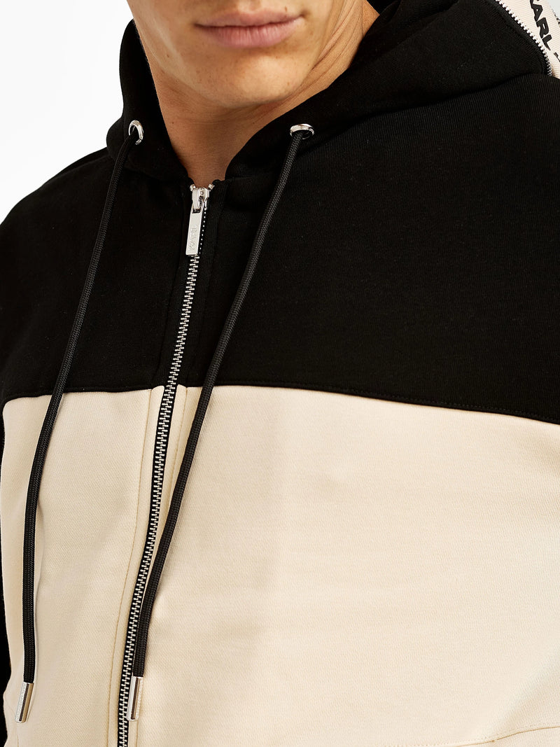 Two Tone Hooded Jacket