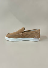 Allebasi Suede Sneaker Loafers in Sigarro