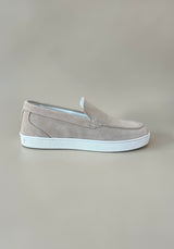 Allebasi Suede Sneaker Loafers in Sand