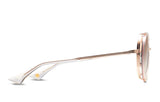 Lageos in White Rose Crystal/Rose Gold