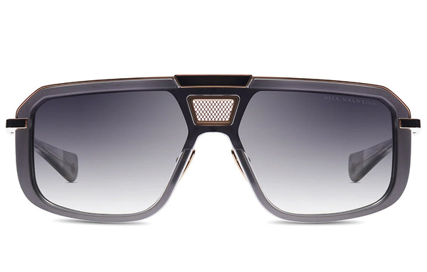 Mach Eight - Crystal Grey with White and Yellow Gold, Grey Lens