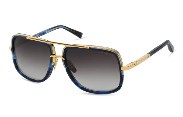 Mach One in Yellow Gold and Blue Swirl