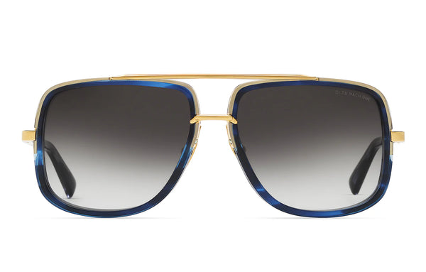 Mach One in Yellow Gold and Blue Swirl