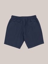 Allebasi Navy Cotton Drawstring Shorts