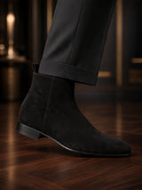 Allebasi Suede Black Boot