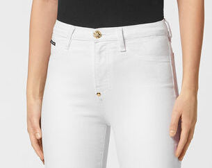 Denim Jeggings White