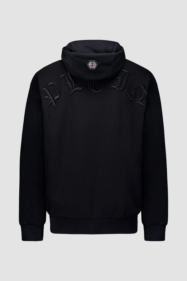 Black Hoodie with Embroidered Heart Logo