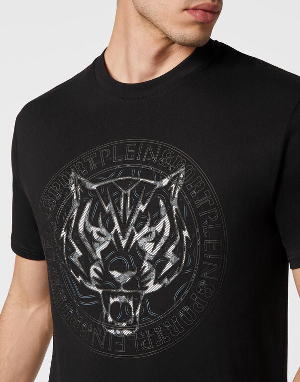 T-Shirt Round Neck SS Tiger in Black