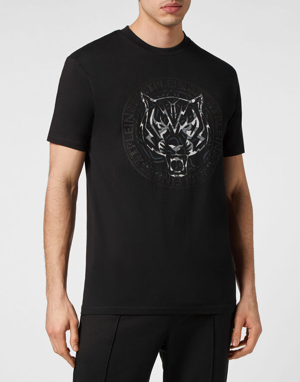 T-Shirt Round Neck SS Tiger in Black