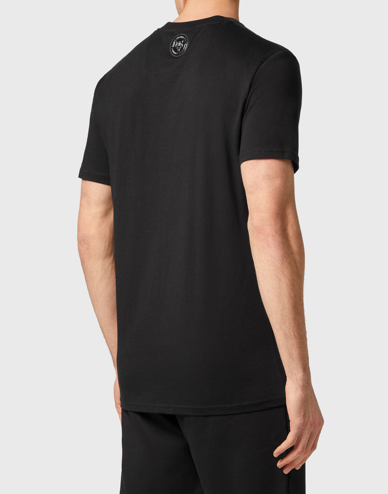 T-Shirt Round Neck SS Tiger Green on Black