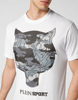 T-Shirt Round Neck SS Tiger in White