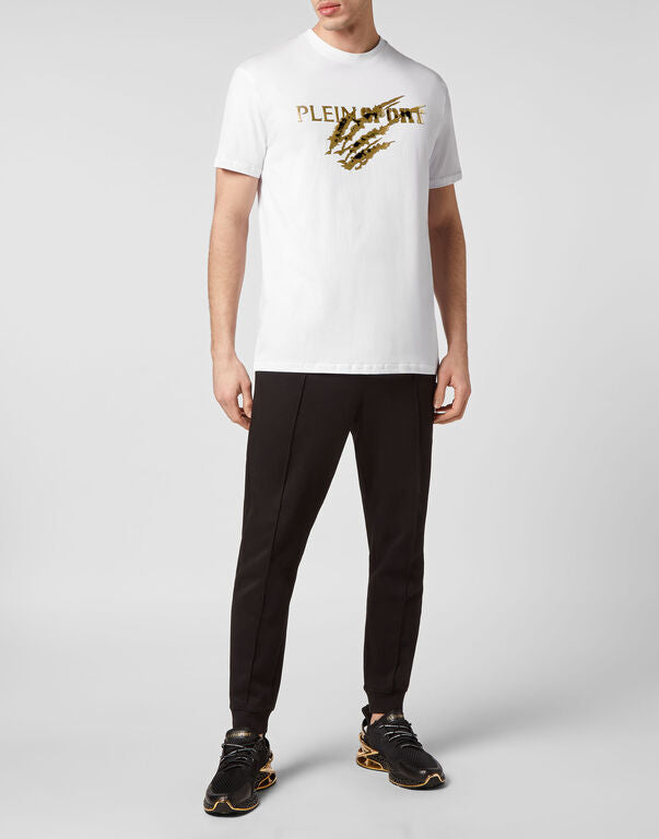 T-Shirt Round Neck SS with Gold Scratch