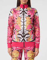 Fuchsia Multicoloured Jogging Tracksuit