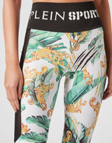 Leaf Print Jogging Leggings