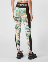 Leaf Print Jogging Leggings