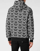 Black and White Monogram Hoodie