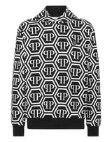 Black and White Monogram Hoodie