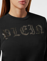 Black Sweatshirt with Gothic Lettering