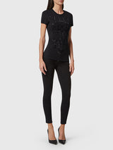 T-Shirt Sexy Pure Fit Skull in Black