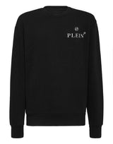 Black Crewneck Sweatshirt LS Hexagon