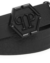 Printed Crocco Belt Hexagon