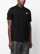 Versace Logo Black Polo Shirt