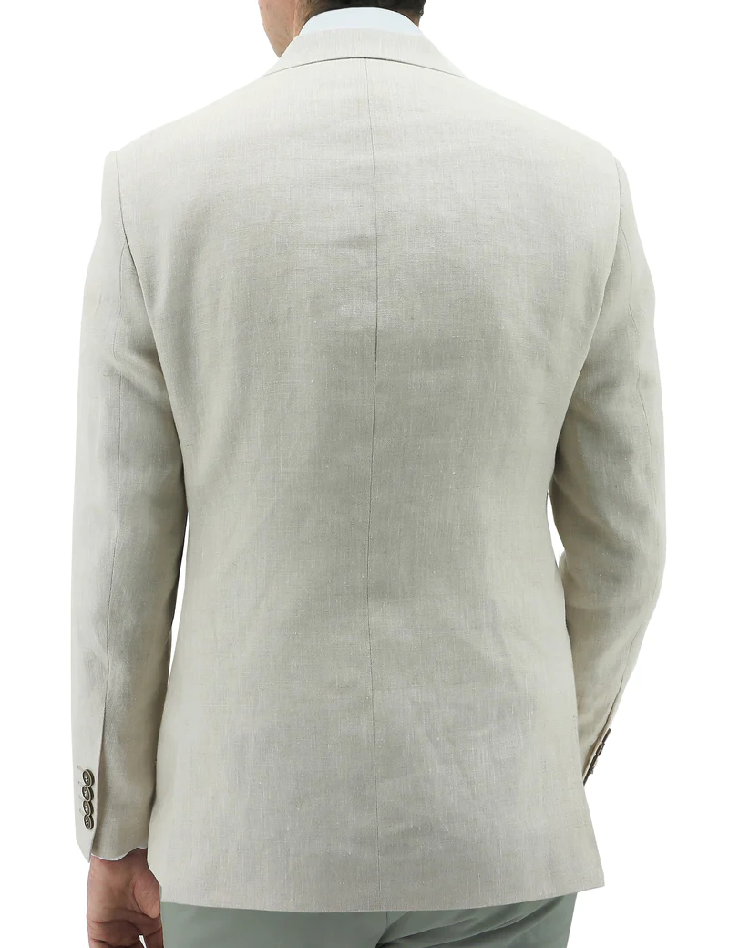 VERI Beige Linen Sports Jacket