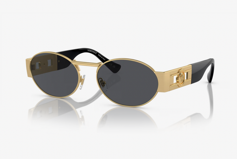 Oval Matte Gold Sunglasses