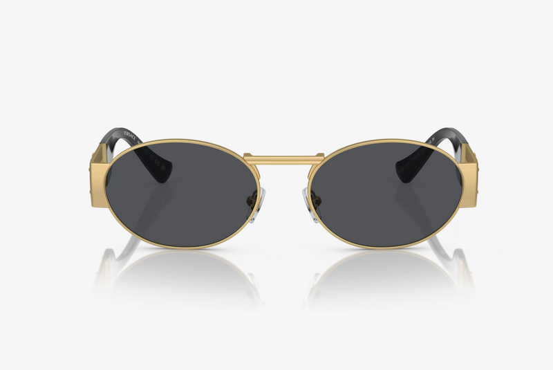 Oval Matte Gold Sunglasses