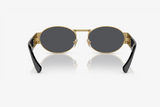 Oval Matte Gold Sunglasses