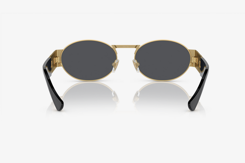 Oval Matte Gold Sunglasses