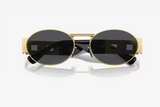 Oval Matte Gold Sunglasses