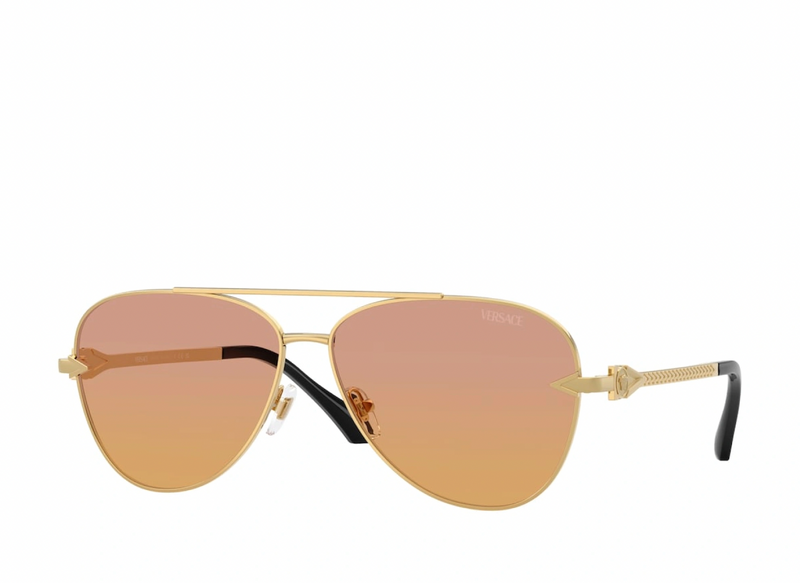 Sunset Gradient Gold Frame Sunglasses