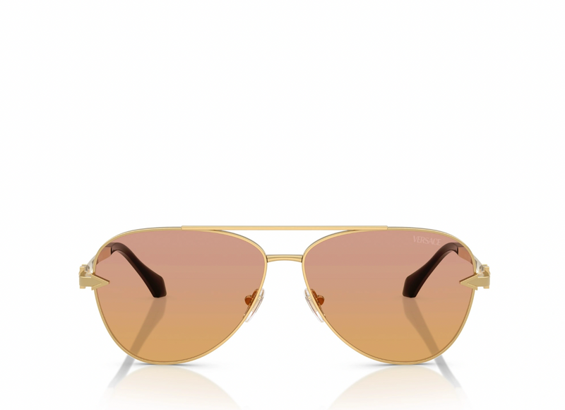 Sunset Gradient Gold Frame Sunglasses