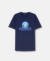 Medusa Print Logo T-Shirt in Navy