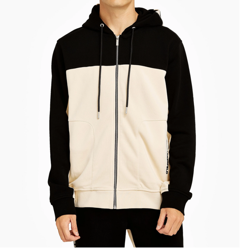 Two Tone Hooded Jacket